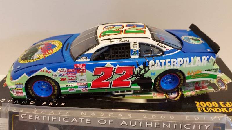 lot 30 image: 2000 Ertl Collectibles PROSHOP 124th Scale #22 Ward Burton Pontiac Grand Prix Fundraiser Edition Die Cast Metal Car - Nice