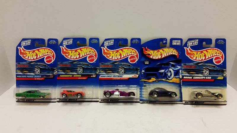 lot 74 image: Lot of (5) 164th Scale Matchbox Collectible Cars in Original Packaging 0- See Description and Pictures For styles and Series