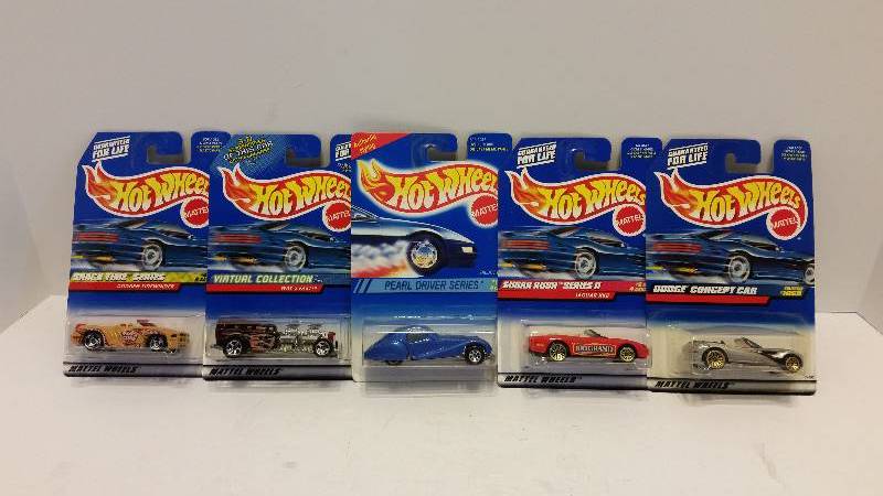 lot 83 image: Lot of (5) Matchbox 164th Scale Die Cast Metal Cars - See Descriptions and Pictures for Styles and Series