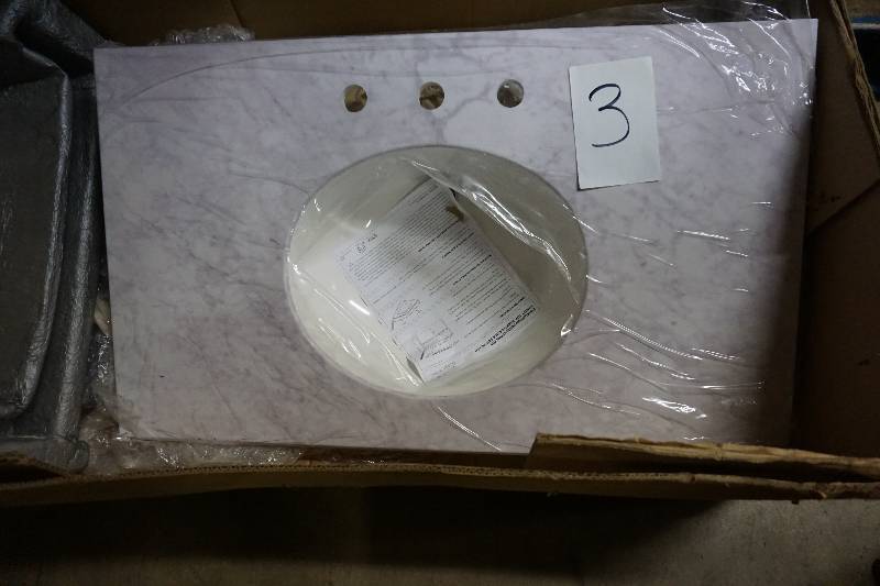 lot 3 image: Halstead International Granite Bathroom Vanity Top