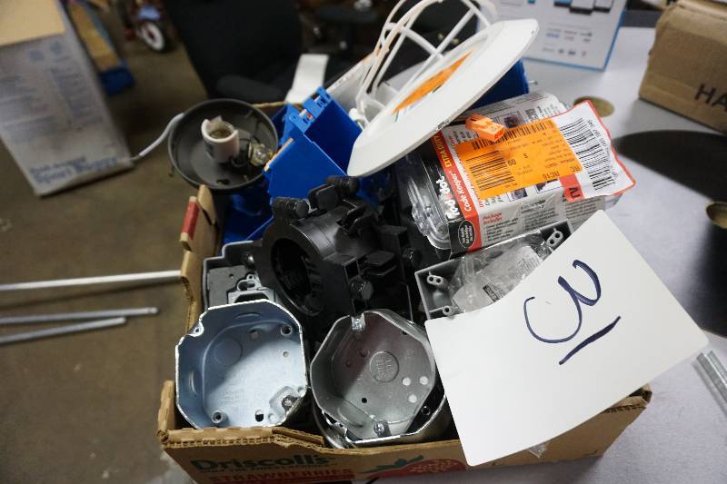 lot 31 image: Lot of Electrical Outlet Boxes and Accessories