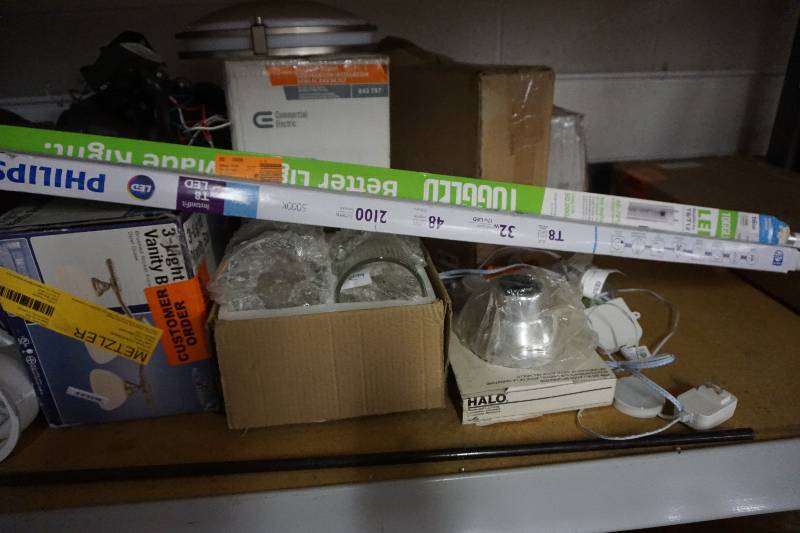 lot 45 image: Large Lot of Lighting Including Flush Mount and Outdoor Fixtures