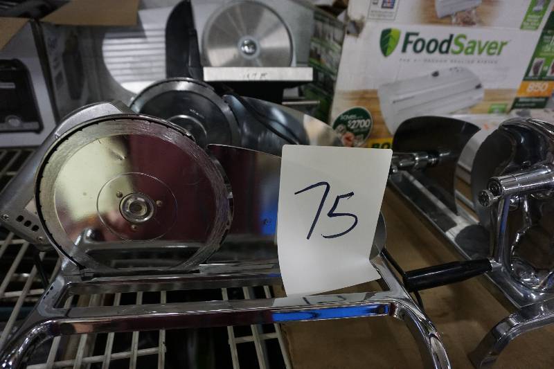 lot 75 image: Lot of Electric and Manual Food Slicers