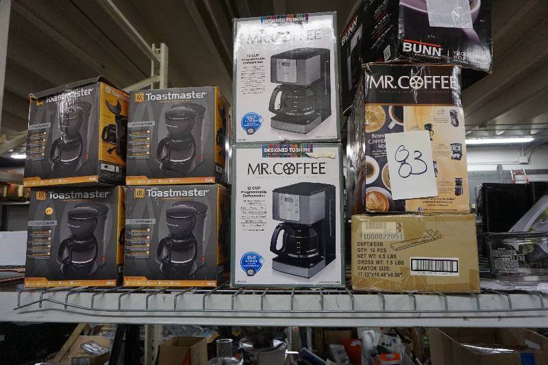 lot 83 image: Large Lot of Mr Coffee and Toastmaster Coffee Makers