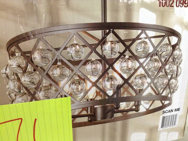 Home Decorators collection Lattice 4-Light Antique Bronze Pendant Model # HD-1258