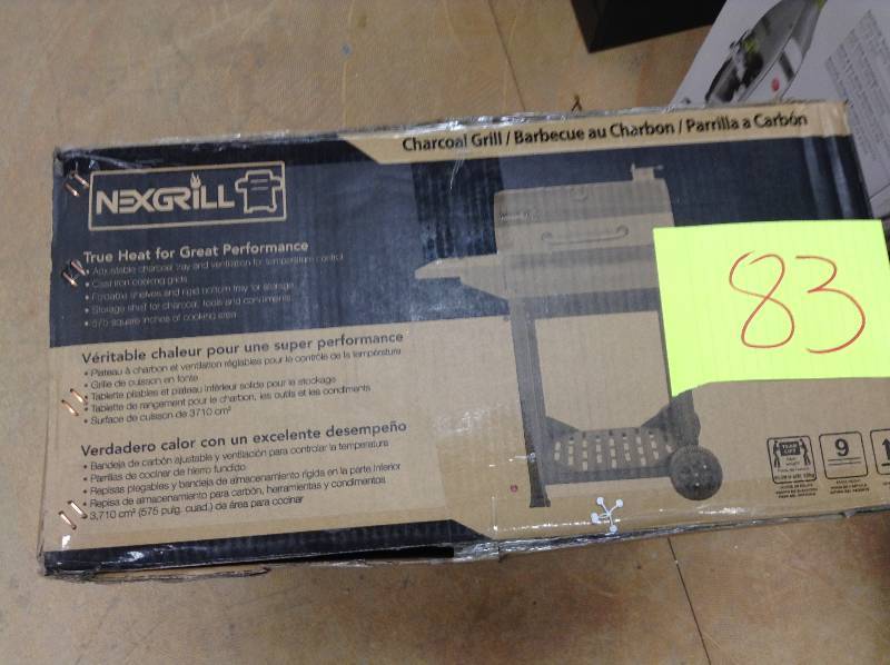 Nexgrill Cart-style Charcoal Bbq Barbecue Steel Outdoor Cooking Grill never used
