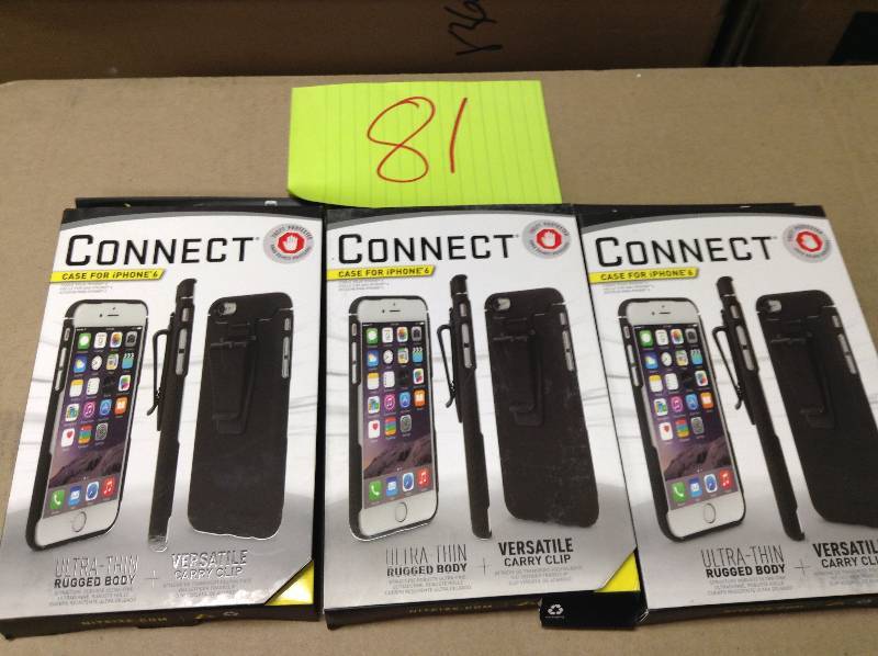 Lot of 3 New Connect iPhone 6 Cases Ultra Thin Rugged Body