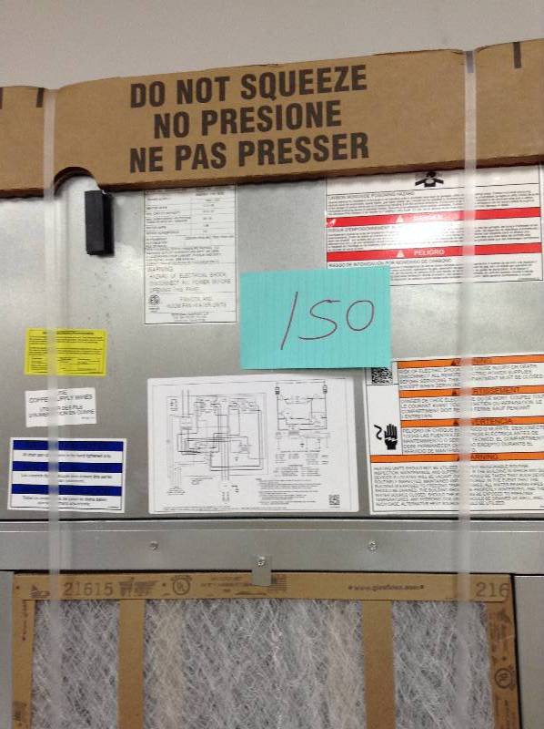 AWUF360516 Wall Mounted Electric Heat Air Handler - 36,000 BTU New