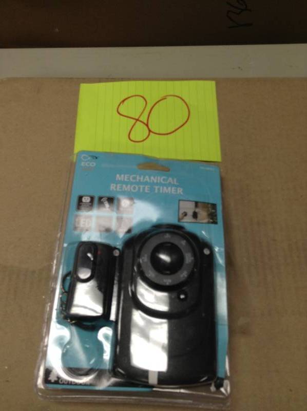 Eco-Plugs Outdoor Mechanical Remote Timer 2 Outlet wBattery 2-8 Hour Settings