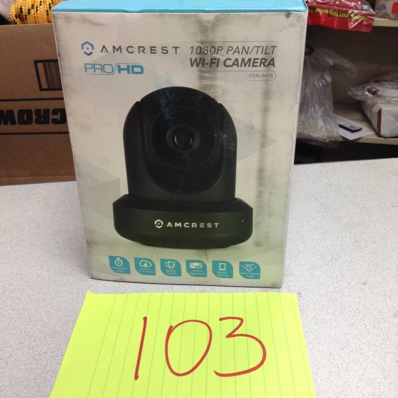 Amcrest 1080p Wi-Fi Video Monitoring Security Wireless IP Camera with PanTilt, 2-Way Audio, Plug and Play Setup