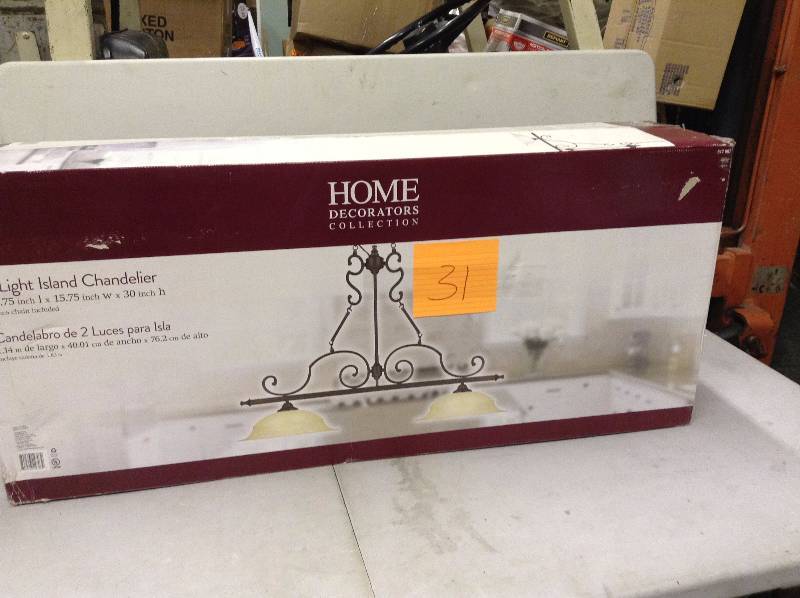 Home Decorators 2 Light Island Chandelier Never used