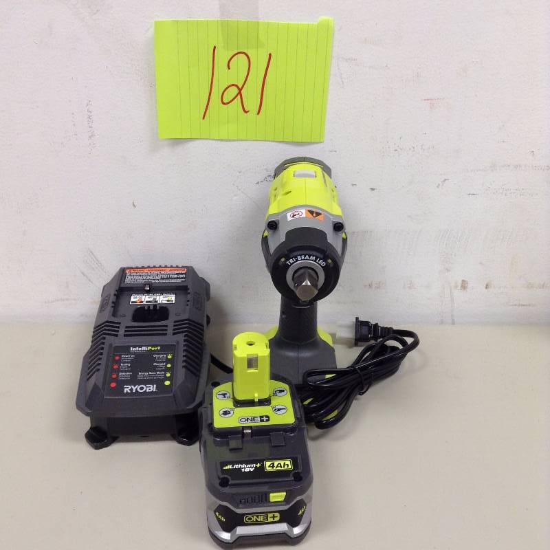 Ryobi 3 speed ONE 18-Volt Impact Wrench Kit not used