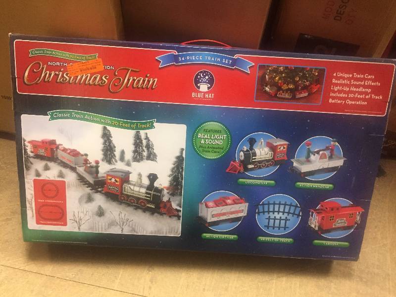 North Pole Junction Christmas Train Set New
