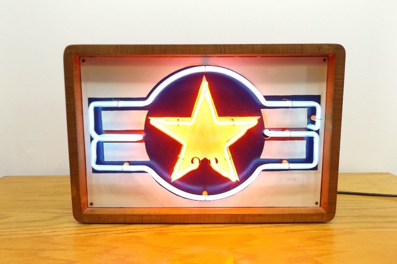 lot 3 image: Vintage Custom USAF Neon