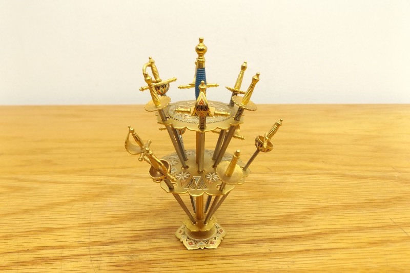 lot 10 image: Vintage Miniature Toledo Sword Tree Display
