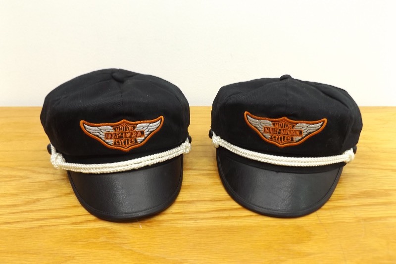 lot 19 image: 2 Harley Davidson Caps 1 Large 1 Small