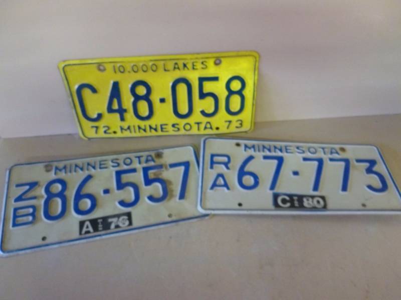 lot 113 image: Vintage License Plate