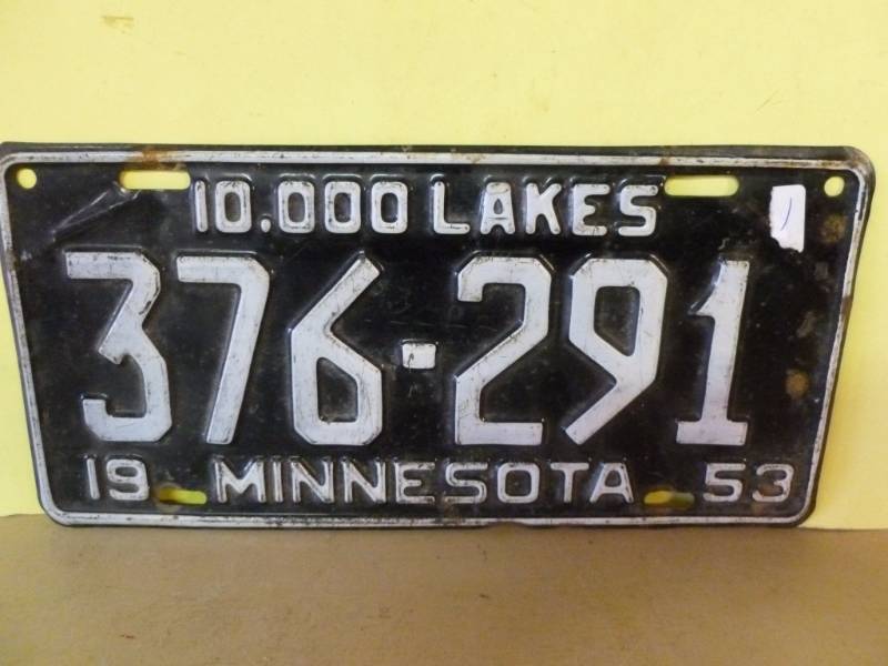 lot 331 image: Vintage License Plate