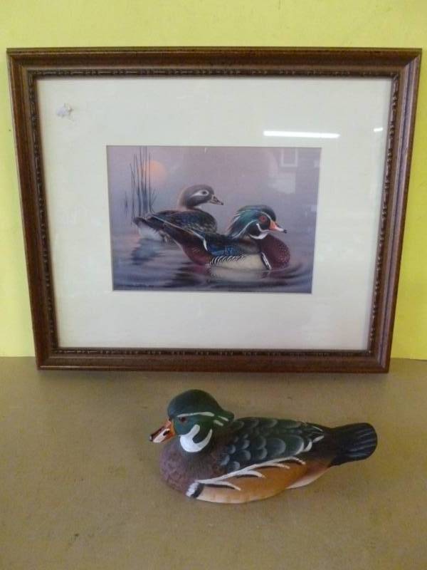 lot 342 image: Hand Painted Duck