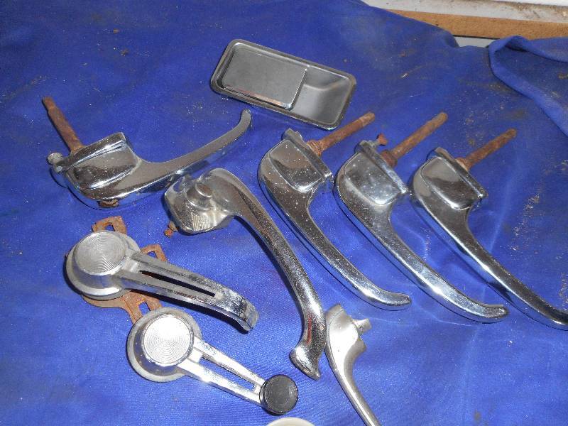 VINTAGE AUTOMOBILE DOOR HANDLES