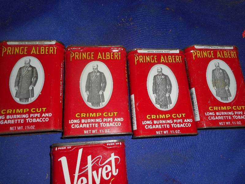 5 VINTAGE TABACCO TINS
