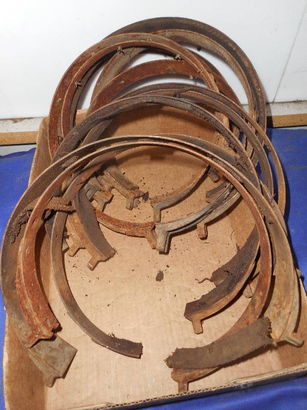 VINTAGE METAL HANGER STRAPS