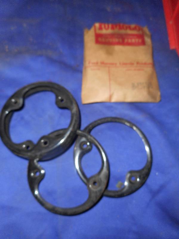 VINTAGE NOS TAIL LIGHT BEZELS