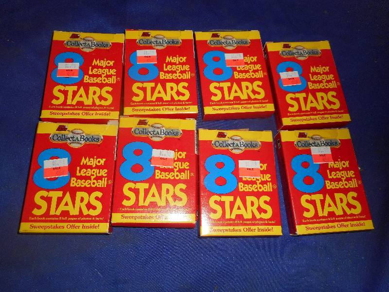 8 PKS MAJOR LEAGUE STARS BASEBALL CARDS