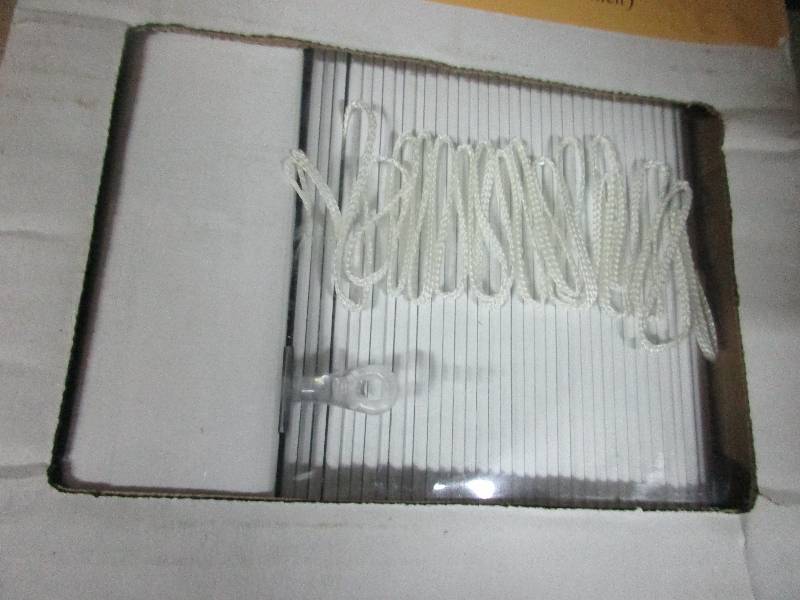 lot 15 image: 3 - 2 white faux wood blinds 38x54   38x54   39x64