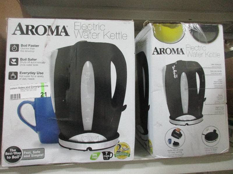 lot 21 image: 2 aroma electric water kettles