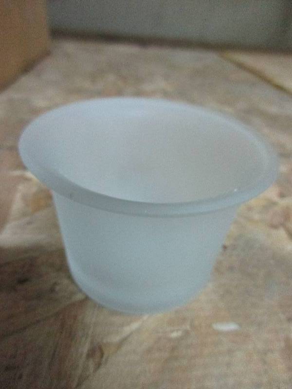 lot 27 image: 3 cases frosted tea light holders (54 total)
