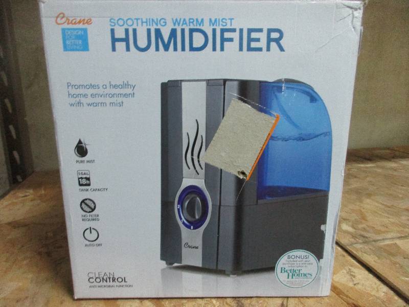 lot 28 image: crane soothing warm mist humidifier