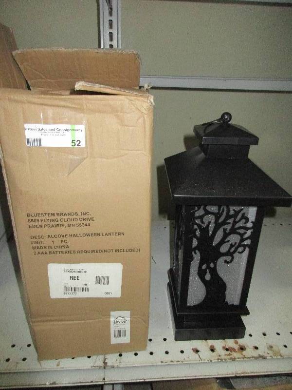 lot 52 image: alcove Halloween lantern