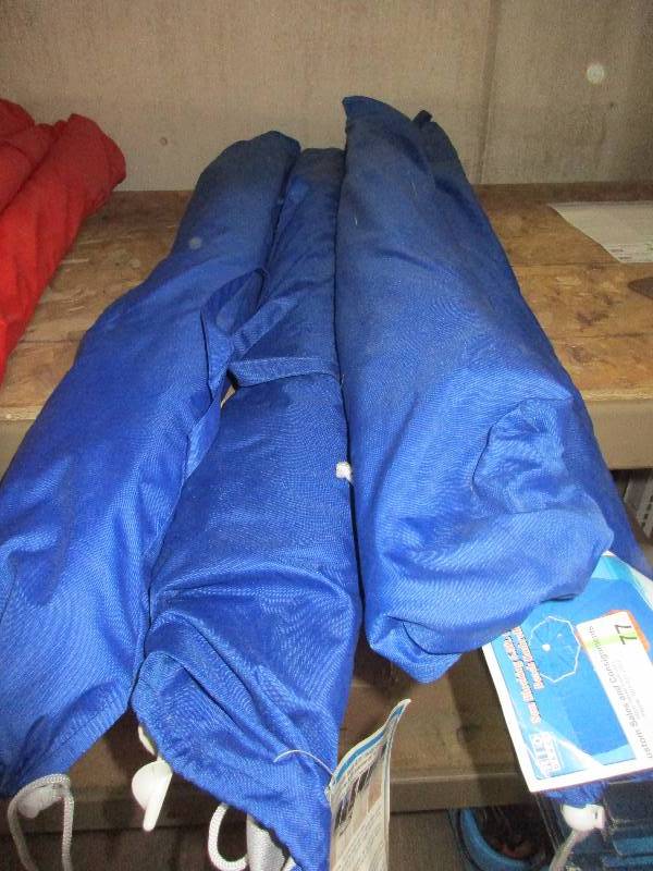 lot 77 image: 4 blue sun umbrellas