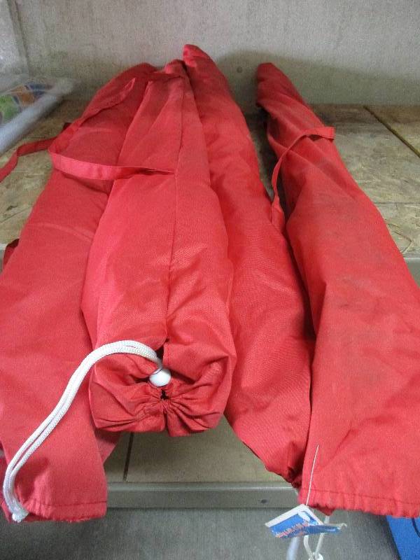 lot 78 image: 4 red sun umbrellas