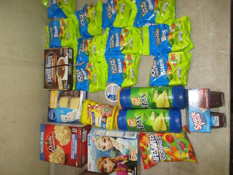 lot 111 image: candy - popcorn - chips - misc snacks
