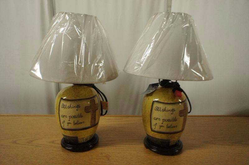 lot 120 image: set of 6 matching lamps and shades