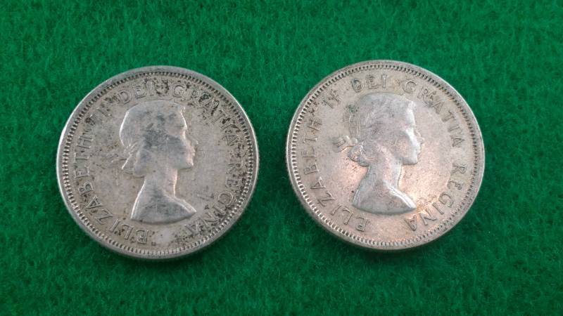 1963 & 1964 Canadian Silver Quarters