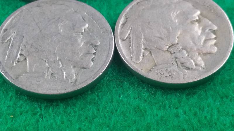 Group of (10) Buffalo Nickels