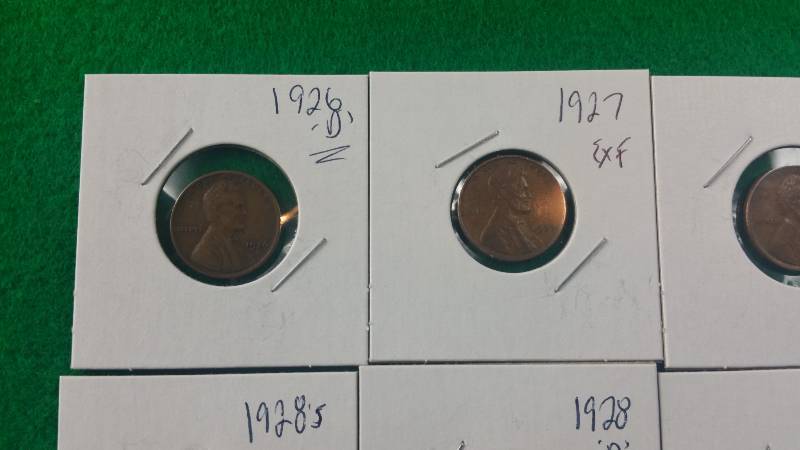 Group of (12) Better Wheat Cents