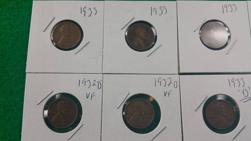 Group of (13) Better Wheat Cents