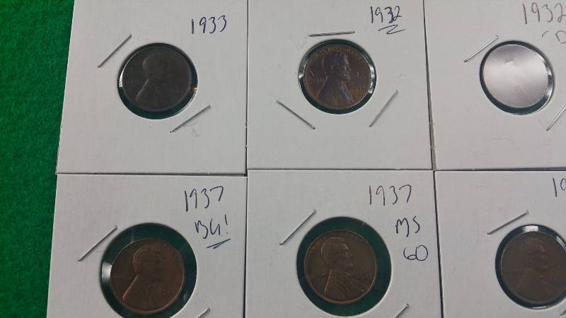 Group of (13) Better Wheat Cents