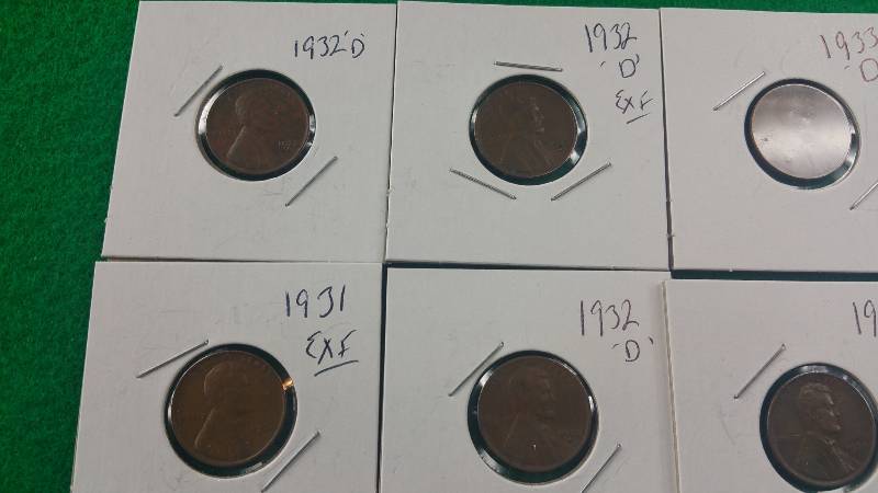 Group of (13) Better Wheat Cents