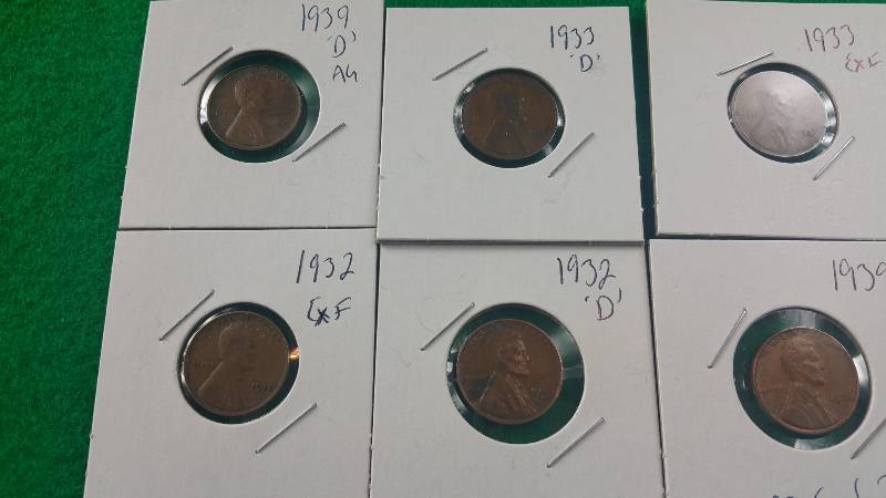 Group of (13) Better Wheat Cents