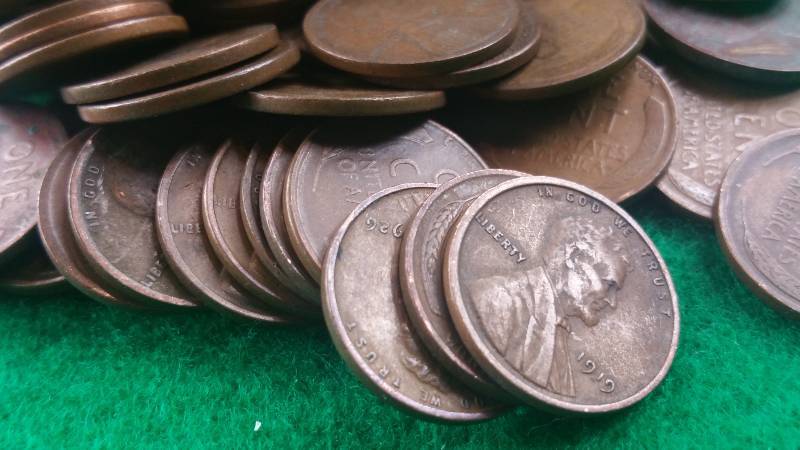 Group of 125 Early Wheat Cents