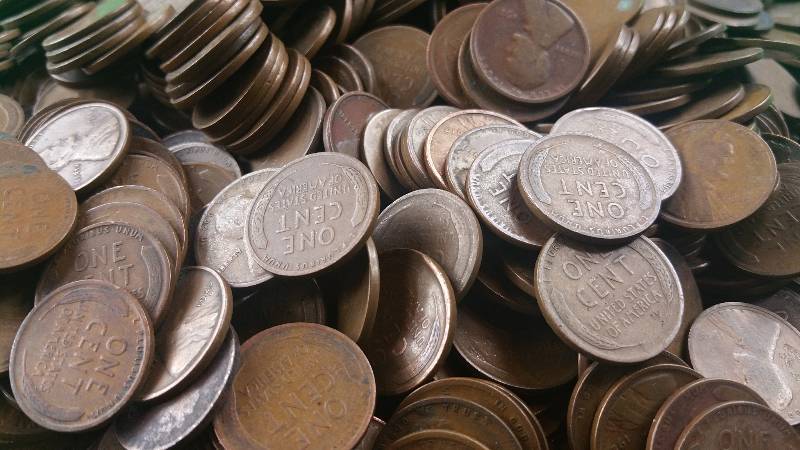 Group of 1000 Early Wheat Cents