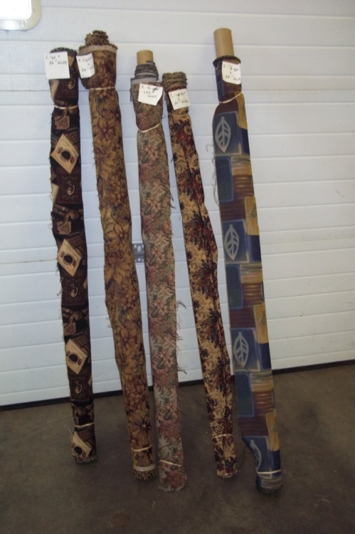 lot 164 image: 5 Rolls of Fabric