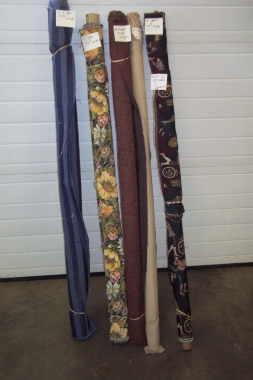 lot 165 image: 5 Rolls of Fabric