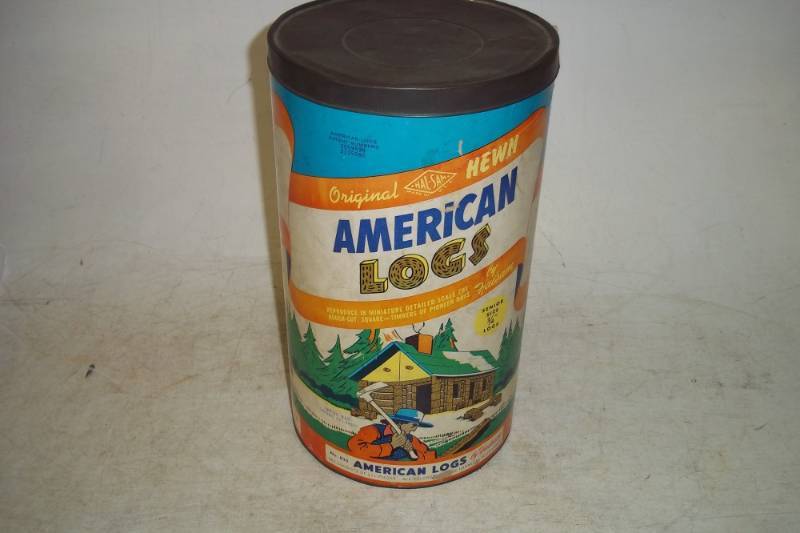 lot 171 image: Vintage American Logs Building Toy Logs