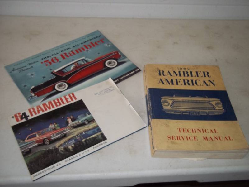 lot 20 image: Vintage Rambler sales and service manuals